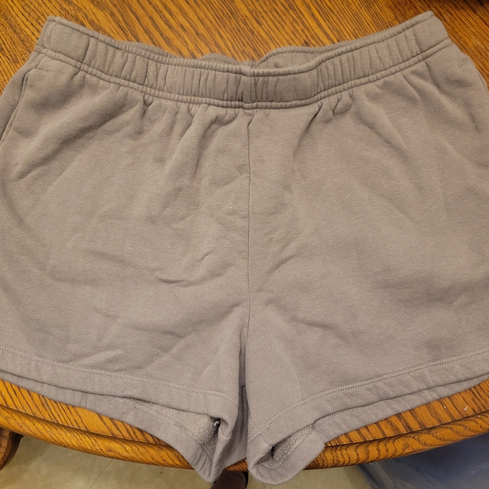 Reebok Women's Soft Gray Athletic Shorts